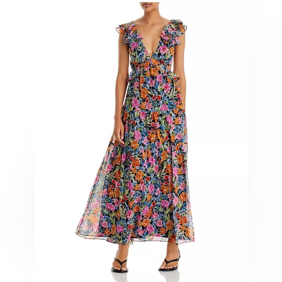 AQUA Floral Maxi Dress - Picture 5 of 6
